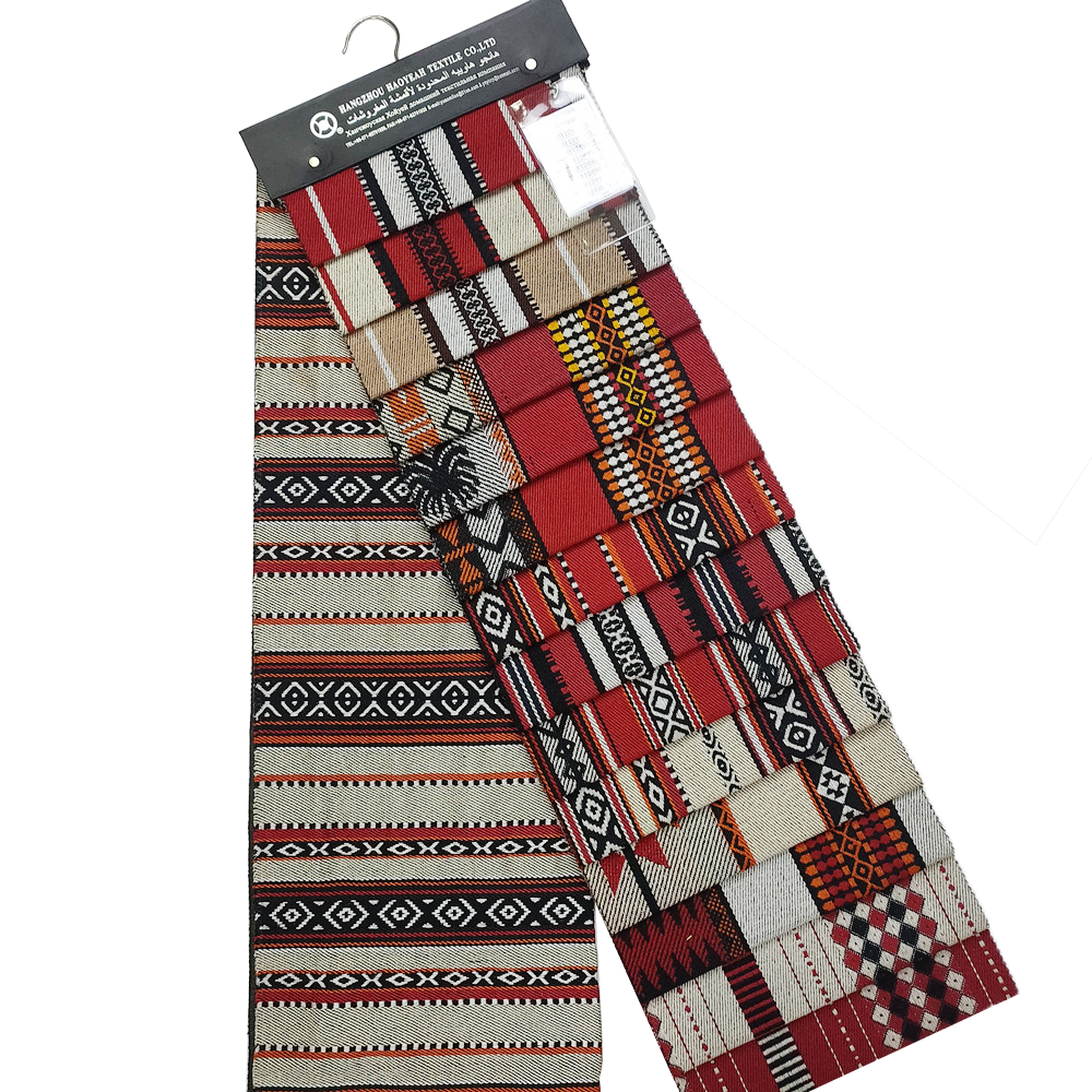 Niestandardowy arabski styl czerwony i czarny Jacquard sadu sofa tapicerka